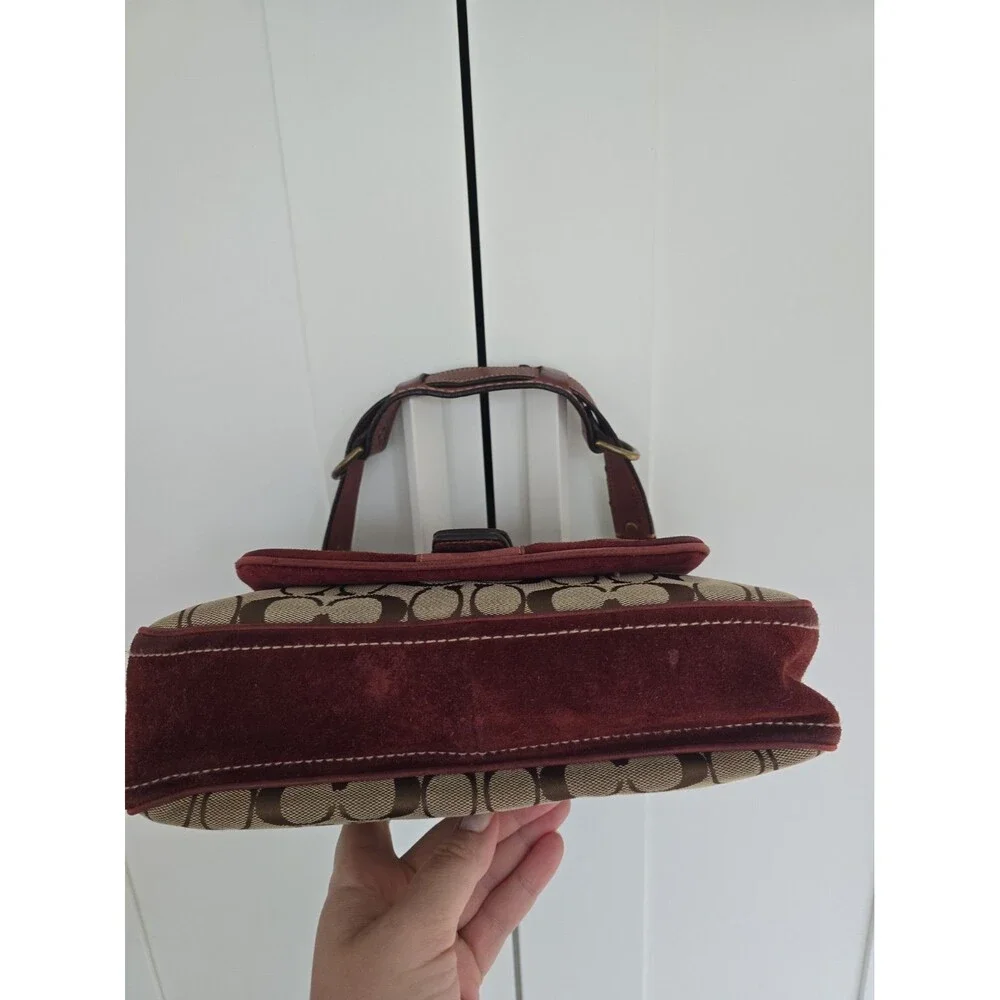 Coach Vintage Y2K Soho Signature Suede Shoulder Bag 7063 Special Edition  2004